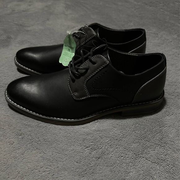 NEW Perry Ellis Portfolio Men’s Black Ultra Foam Oxford Dress Shoes main image 4